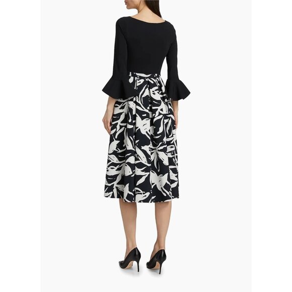 NWT Chiara Boni La Petite Robe Avalana Floral Fit & Flare Dress in Bianca Print - Picture 2 of 14